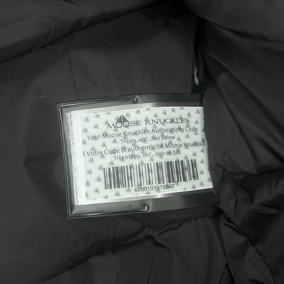 Moose Knuckles Bomber Jacket With Fur Black Size Medium - Picture 5 of 14